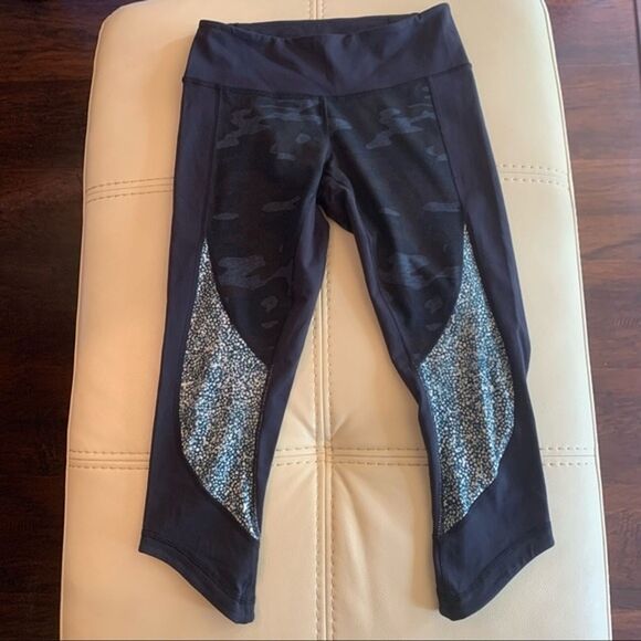 Lululemon Wunder Under Crop Sashiko Camo Tights - Picture 7 of 11